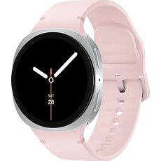 Galaxy Watch8 | 44 мм | Silver | Sport/Pink | S/M, Размер ремешка : S/M, Тип ремешка : Sport, Размер корпуса : 44 мм, Подключение часов : Bluetooth / Wi-Fi, Цвет ремешка: Pink, Цвет: Silver
